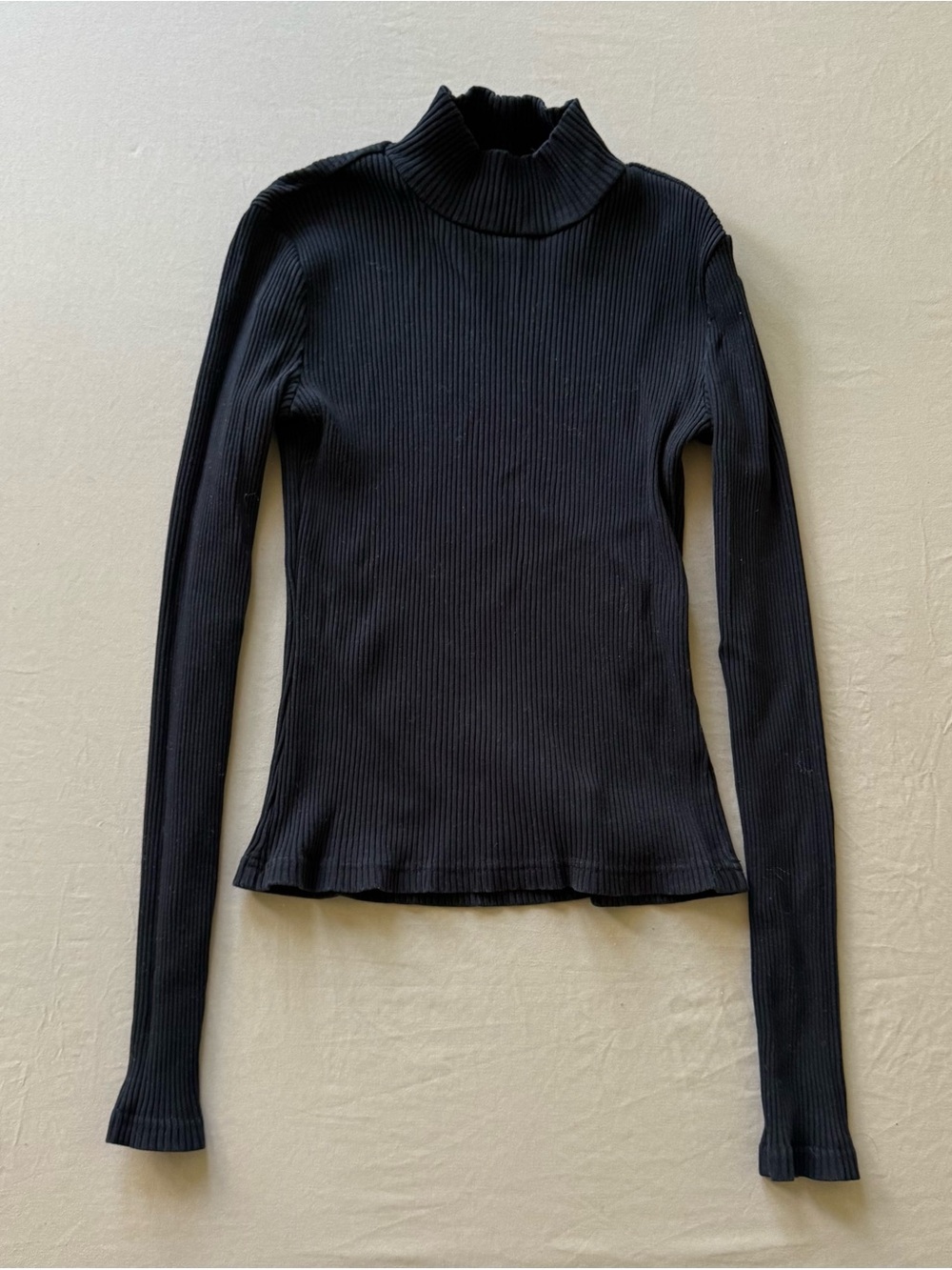 Vintage Gap rib-knit mock neck top
